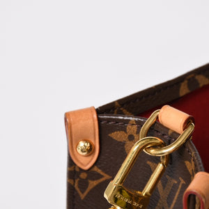 LOUIS VUITTON ルイヴィトン サックプラBB ハンドバッグ M46265 モノグラム 2WAY PVC レザー ブラウン ゴールド金具 美品 中古 4a005080