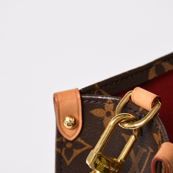LOUIS VUITTON ルイヴィトン サックプラBB ハンドバッグ M46265 モノグラム 2WAY PVC レザー ブラウン ゴールド金具 美品 中古 4a005080