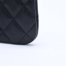 画像をギャラリービューアに読み込む, 新品未使用 CHANEL シャネル Classic Mini Pouch クラシック ミニポーチ A82365 ランダム番台 ココマーク キャビアスキン 中古 4a005014
