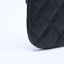 画像をギャラリービューアに読み込む, 新品未使用 CHANEL シャネル Classic Mini Pouch クラシック ミニポーチ A82365 ランダム番台 ココマーク キャビアスキン 中古 4a005014