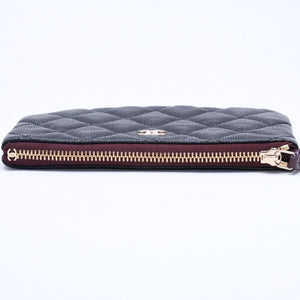 New and unused CHANEL Classic Mini Pouch A82365 Random number here mark caviar skin used 4a005014