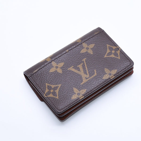 極美品 LOUIS VUITTON ルイヴィトン ポルトモネ アルコディアン モノグラムキャンバス ブラウン M58007 コインケース カードケース ミニ財布 中古 4a005092