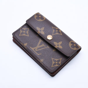 極美品 LOUIS VUITTON ルイヴィトン ポルトモネ アルコディアン モノグラムキャンバス ブラウン M58007 コインケース カードケース ミニ財布 中古 4a005092