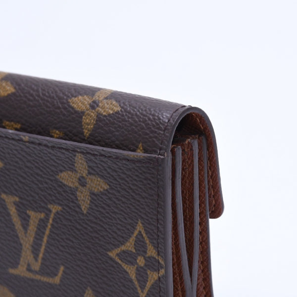極美品 LOUIS VUITTON ルイヴィトン ポルトモネ アルコディアン モノグラムキャンバス ブラウン M58007 コインケース カードケース ミニ財布 中古 4a005092