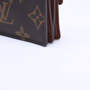 極美品 LOUIS VUITTON ルイヴィトン ポルトモネ アルコディアン モノグラムキャンバス ブラウン M58007 コインケース カードケース ミニ財布 中古 4a005092