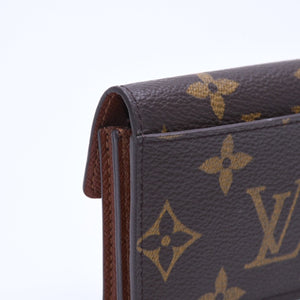 極美品 LOUIS VUITTON ルイヴィトン ポルトモネ アルコディアン モノグラムキャンバス ブラウン M58007 コインケース カードケース ミニ財布 中古 4a005092