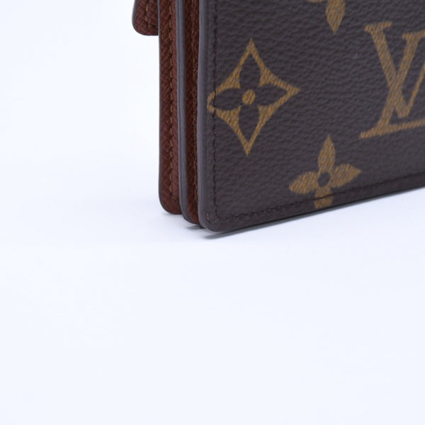 極美品 LOUIS VUITTON ルイヴィトン ポルトモネ アルコディアン モノグラムキャンバス ブラウン M58007 コインケース カードケース ミニ財布 中古 4a005092
