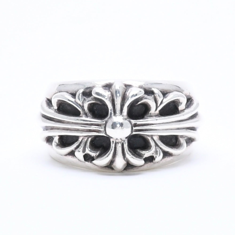 Very good condition CHROME HEARTS FLORAL CROSS Ring Weight approx. 16.51g Size 19.5 Sterling Silver Used 4a005204
