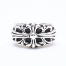 画像をギャラリービューアに読み込む, 楽天Shopify商品名取込用 極美品 CHROME HEARTS クロムハーツ FLORAL CROSS フローラルクロス リング 重量約16.51g サイズ19.5号 スターリングシルバー 中古 4a005204