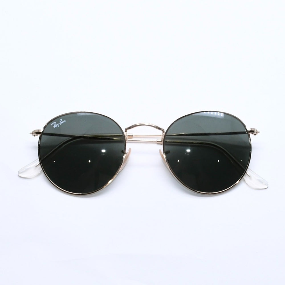極美品 Ray-Ban レイバン サングラス アイウェア RB3447 サイズ50◻︎21 145 ゴールド カーキ 中古 4a005066