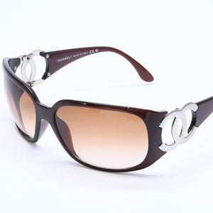 Mint condition CHANEL sunglasses eyewear Coco Mark 6014 c.538/13 Size 64◻16 120 Silver hardware Used 4a005074