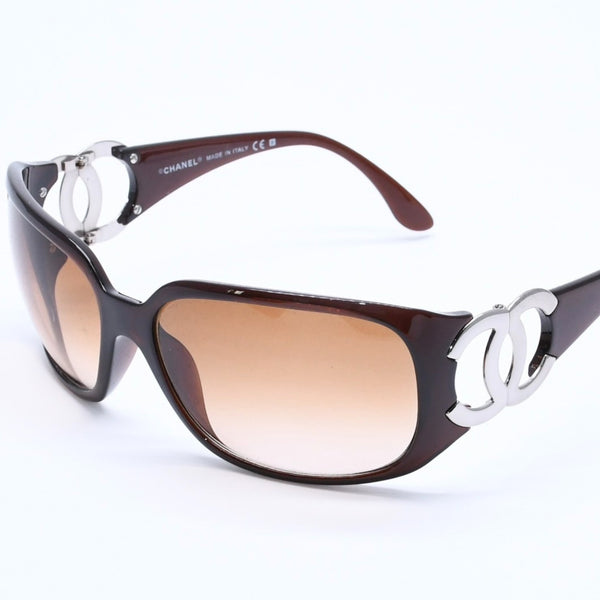 Mint condition CHANEL sunglasses eyewear Coco Mark 6014 c.538/13 Size 64◻16 120 Silver hardware Used 4a005074