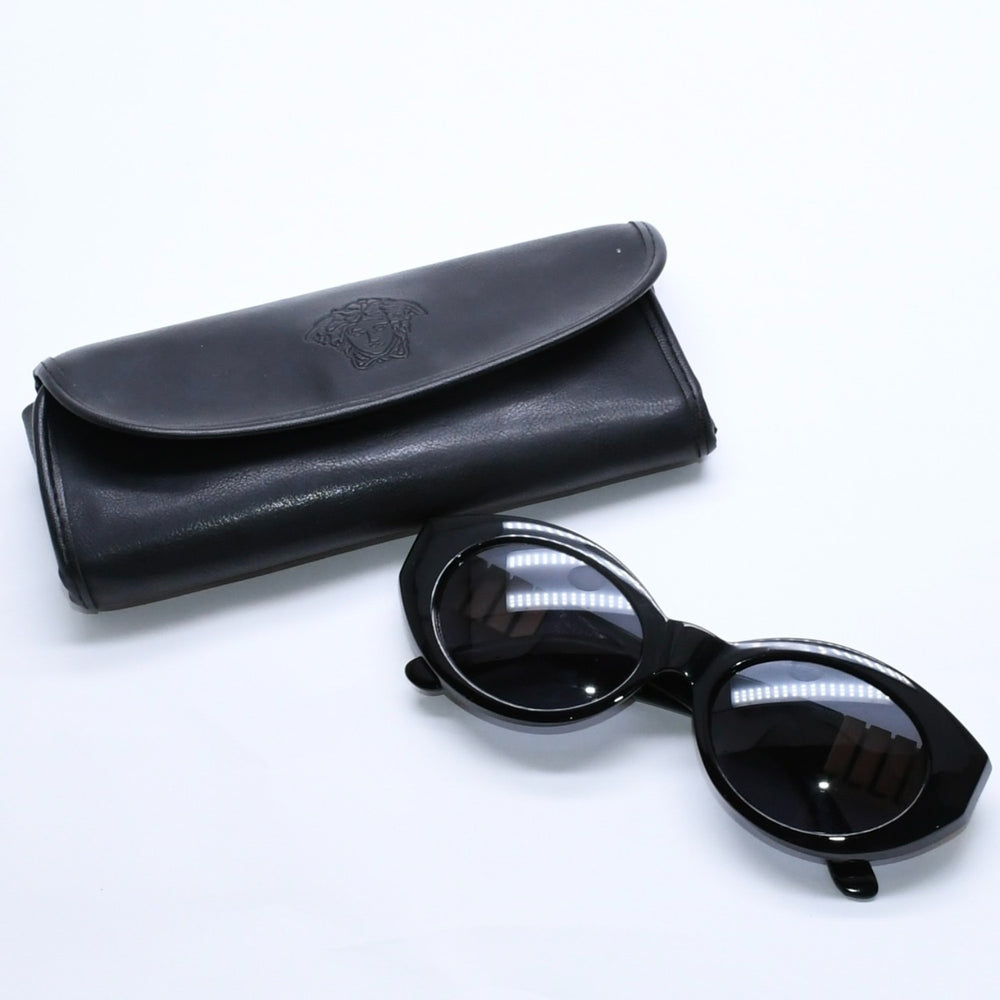 VERSACE ヴェルサーチ サングラス アイウェア MOD.480/B COL 852 メデューサ ブラック ゴールド 美品 中古 4a005075