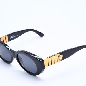 VERSACE ヴェルサーチ サングラス アイウェア MOD.480/B COL 852 メデューサ ブラック ゴールド 美品 中古 4a005075