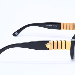 VERSACE ヴェルサーチ サングラス アイウェア MOD.480/B COL 852 メデューサ ブラック ゴールド 美品 中古 4a005075