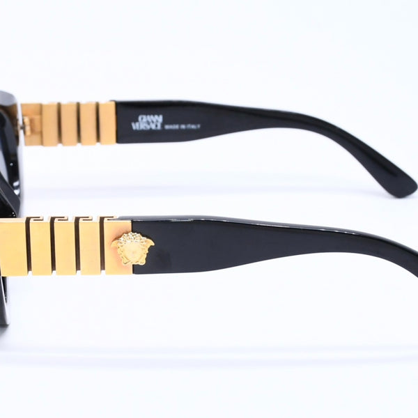 VERSACE ヴェルサーチ サングラス アイウェア MOD.480/B COL 852 メデューサ ブラック ゴールド 美品 中古 4a005075