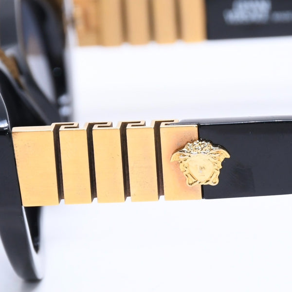 VERSACE ヴェルサーチ サングラス アイウェア MOD.480/B COL 852 メデューサ ブラック ゴールド 美品 中古 4a005075