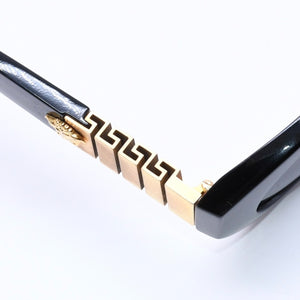 VERSACE ヴェルサーチ サングラス アイウェア MOD.480/B COL 852 メデューサ ブラック ゴールド 美品 中古 4a005075