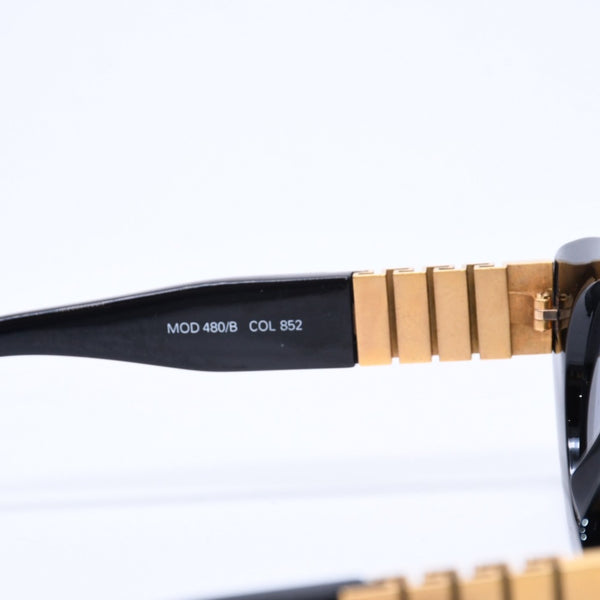 VERSACE ヴェルサーチ サングラス アイウェア MOD.480/B COL 852 メデューサ ブラック ゴールド 美品 中古 4a005075