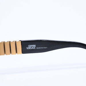 VERSACE ヴェルサーチ サングラス アイウェア MOD.480/B COL 852 メデューサ ブラック ゴールド 美品 中古 4a005075