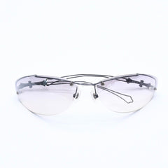 CHROME HEARTS クロムハーツ DRAG PIPE ドラッグパイプ サングラス アイウェア CHクロス クロステイル シルバー925 良品 中古 4a005178