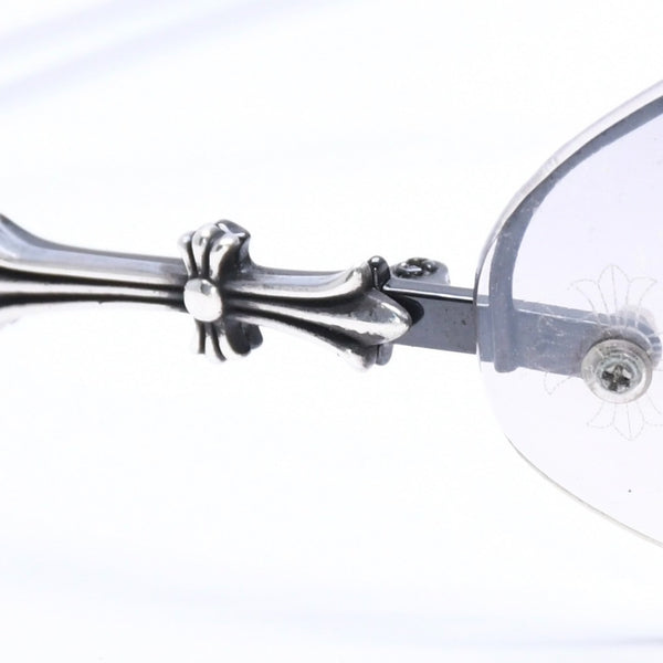 CHROME HEARTS クロムハーツ DRAG PIPE ドラッグパイプ サングラス アイウェア CHクロス クロステイル シルバー925 良品 中古 4a005178