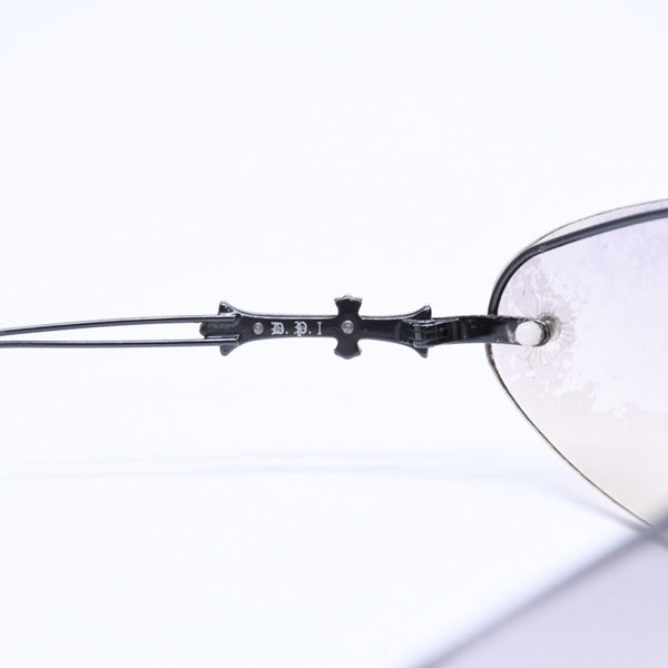 CHROME HEARTS クロムハーツ DRAG PIPE ドラッグパイプ サングラス アイウェア CHクロス クロステイル シルバー925 良品 中古 4a005178