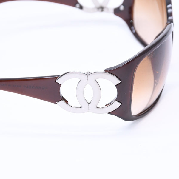 Mint condition CHANEL sunglasses eyewear Coco Mark 6014 c.538/13 Size 64◻16 120 Silver hardware Used 4a005074