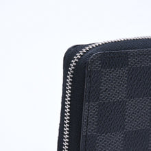画像をギャラリービューアに読み込む, 極美品 LOUIS VUITTON ルイヴィトン ジッピー コインパース ダミエグラフィット N63076 コインケース ミニウォレット ブラック シルバー金具 中古 4a005103