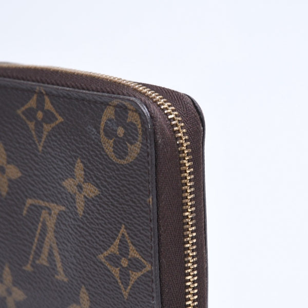 極美品 LOUIS VUITTON ルイヴィトン ジッピー コインパース M60067 モノグラムキャンバス ミニウォレット 小銭入れ 財布 ブラウン ゴールド金具 中古 4a005085
