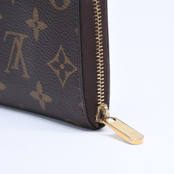 極美品 LOUIS VUITTON ルイヴィトン ジッピー コインパース M60067 モノグラムキャンバス ミニウォレット 小銭入れ 財布 ブラウン ゴールド金具 中古 4a005085