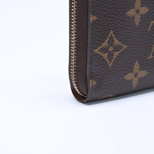 極美品 LOUIS VUITTON ルイヴィトン ジッピー コインパース M60067 モノグラムキャンバス ミニウォレット 小銭入れ 財布 ブラウン ゴールド金具 中古 4a005085