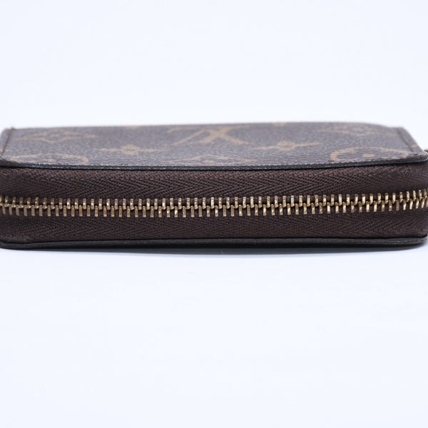 極美品 LOUIS VUITTON ルイヴィトン ジッピー コインパース M60067 モノグラムキャンバス ミニウォレット 小銭入れ 財布 ブラウン ゴールド金具 中古 4a005085
