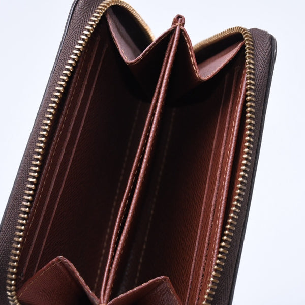 極美品 LOUIS VUITTON ルイヴィトン ジッピー コインパース M60067 モノグラムキャンバス ミニウォレット 小銭入れ 財布 ブラウン ゴールド金具 中古 4a005085