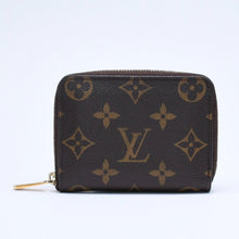 画像をギャラリービューアに読み込む, 極美品 LOUIS VUITTON ルイヴィトン ジッピー コインパース M60067 モノグラムキャンバス ミニウォレット 小銭入れ 財布 ブラウン ゴールド金具 中古 4a005085