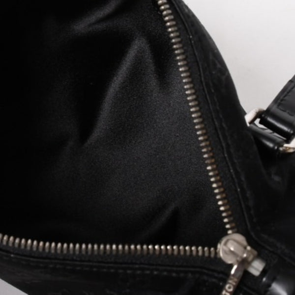 Like new LOUIS VUITTON Little Papillon Handbag M92352 Monogram Black Silver Hardware Used 4a005087