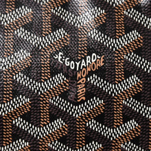 将图片加载到图库查看器，新品同様品 GOYARD ゴヤール SAINT LOUIS GM サンルイGM トートバッグ PVCコーティングキャンバス ブラック 中古 4a005656