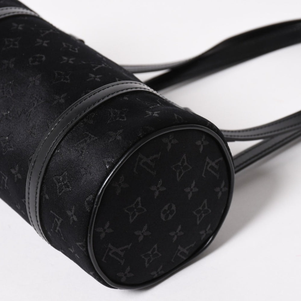 新品同様品 LOUIS VUITTON ルイヴィトン リトルパピヨン ハンドバッグ M92352 モノグラム ブラック シルバー金具 中古 4a005087