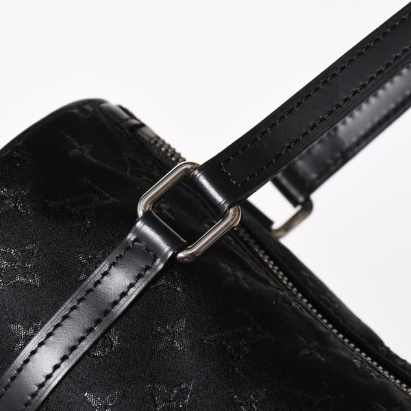 Like new LOUIS VUITTON Little Papillon Handbag M92352 Monogram Black Silver Hardware Used 4a005087