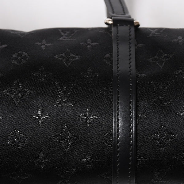 Like new LOUIS VUITTON Little Papillon Handbag M92352 Monogram Black Silver Hardware Used 4a005087