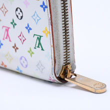 Load image into Gallery viewer, LOUIS VUITTON ルイヴィトン モノグラムマルチカラー ジッピーウォレット M13922 村上隆 ゴールド金具 ホワイト 良品 中古 4a005089