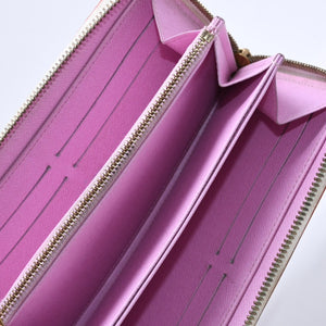 LOUIS VUITTON ルイヴィトン モノグラムマルチカラー ジッピーウォレット M13922 村上隆 ゴールド金具 ホワイト 良品 中古 4a005089