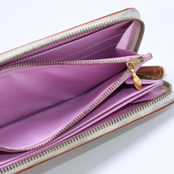 LOUIS VUITTON ルイヴィトン モノグラムマルチカラー ジッピーウォレット M13922 村上隆 ゴールド金具 ホワイト 良品 中古 4a005089