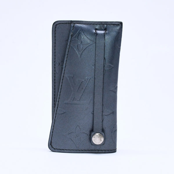 LOUIS VUITTON ルイヴィトン クロシェットPM キーケース モノグラムマット ノワール キーケース M65133 シルバー金具 美品 中古 4a005060