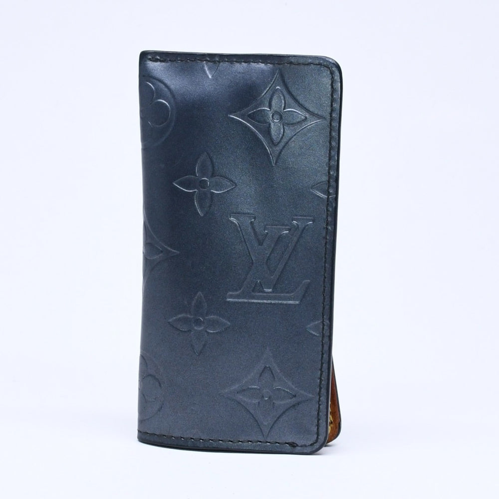 LOUIS VUITTON ルイヴィトン クロシェットPM キーケース モノグラムマット ノワール キーケース M65133 シルバー金具 美品 中古 4a005060