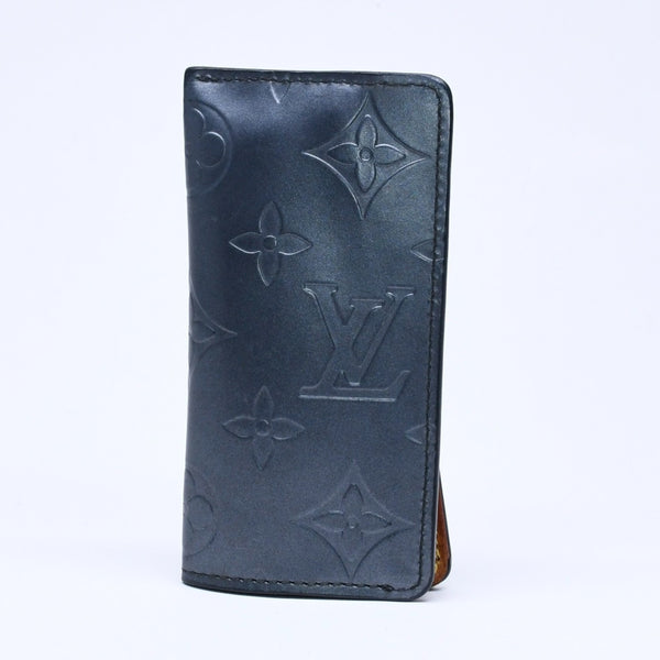 LOUIS VUITTON ルイヴィトン クロシェットPM キーケース モノグラムマット ノワール キーケース M65133 シルバー金具 美品 中古 4a005060