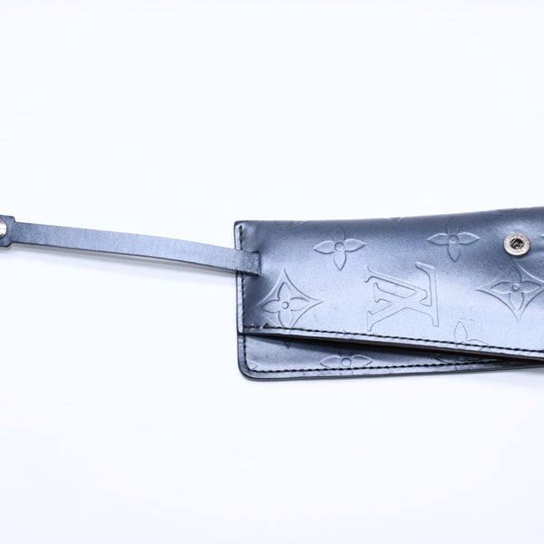 LOUIS VUITTON ルイヴィトン クロシェットPM キーケース モノグラムマット ノワール キーケース M65133 シルバー金具 美品 中古 4a005060