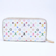 Load image into Gallery viewer, LOUIS VUITTON ルイヴィトン モノグラムマルチカラー ジッピーウォレット M13922 村上隆 ゴールド金具 ホワイト 良品 中古 4a005089