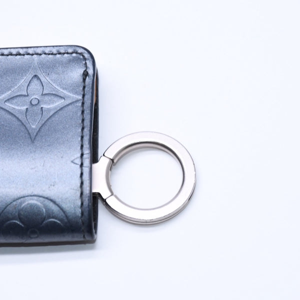 LOUIS VUITTON ルイヴィトン クロシェットPM キーケース モノグラムマット ノワール キーケース M65133 シルバー金具 美品 中古 4a005060