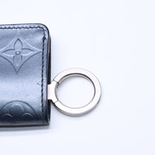 画像をギャラリービューアに読み込む, LOUIS VUITTON ルイヴィトン クロシェットPM キーケース モノグラムマット ノワール キーケース M65133 シルバー金具 美品 中古 4a005060